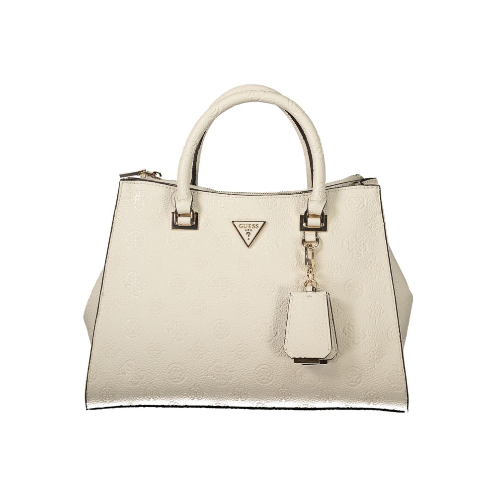 Guess Jeans Beige Polyurethane Women's Handbag | Regal Royce