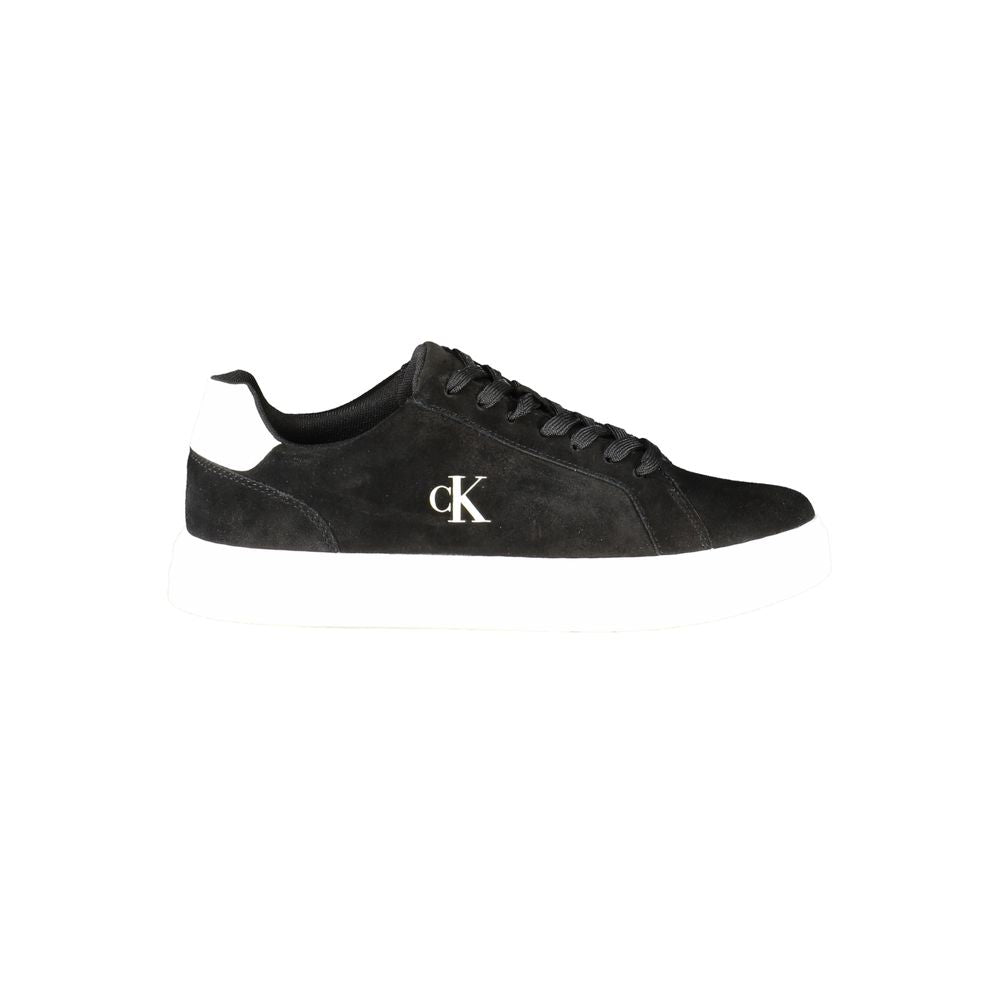 Calvin Klein Black Leather Men's Sneaker | Regal Royce