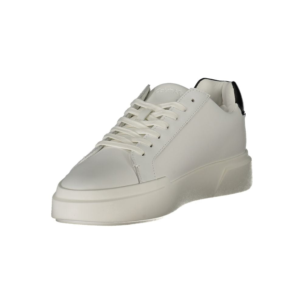 Calvin Klein Bianco Leather Men Sneaker | Regal Royce