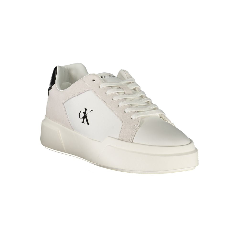 Calvin Klein Bianco Leather Men Sneaker | Regal Royce