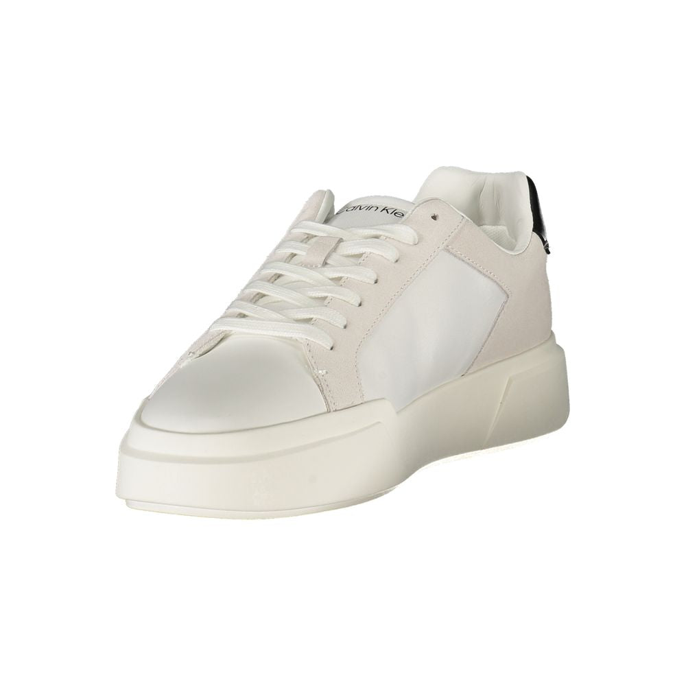 Calvin Klein Bianco Leather Men Sneaker | Regal Royce