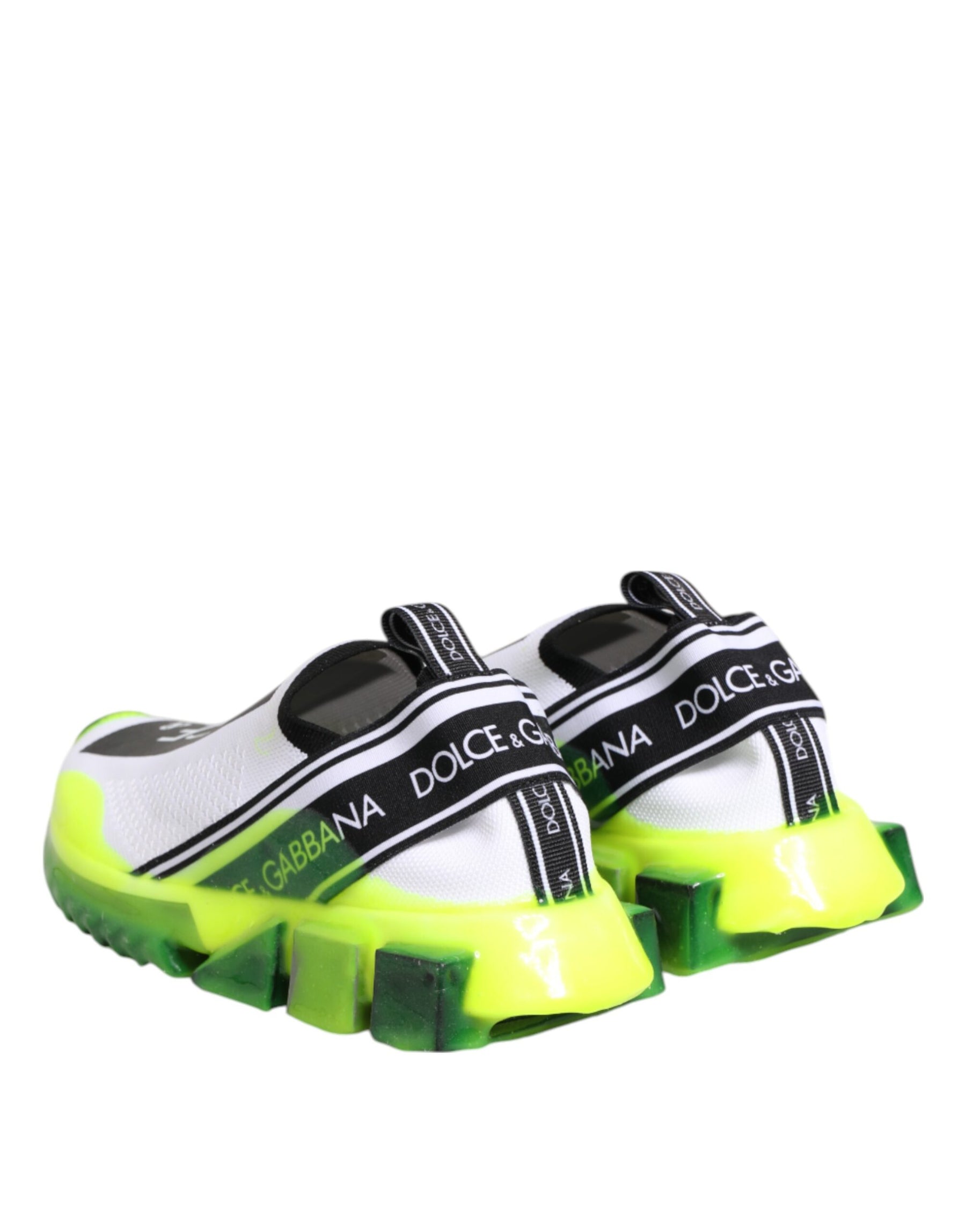 Dolce & Gabbana Black White Slip On Sorrento Sneakers Shoes | Regal Royce