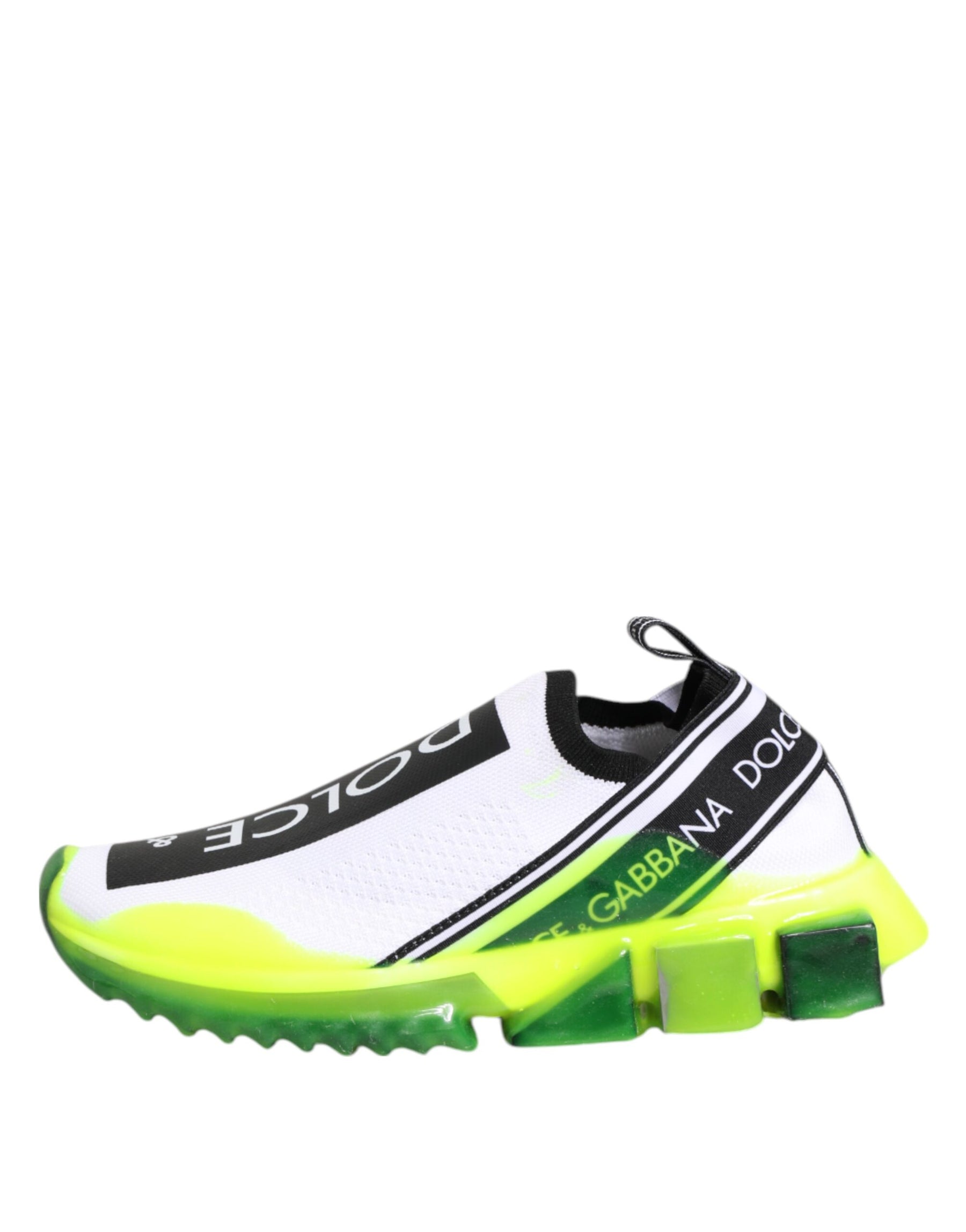 Dolce & Gabbana Black White Slip On Sorrento Sneakers Shoes | Regal Royce