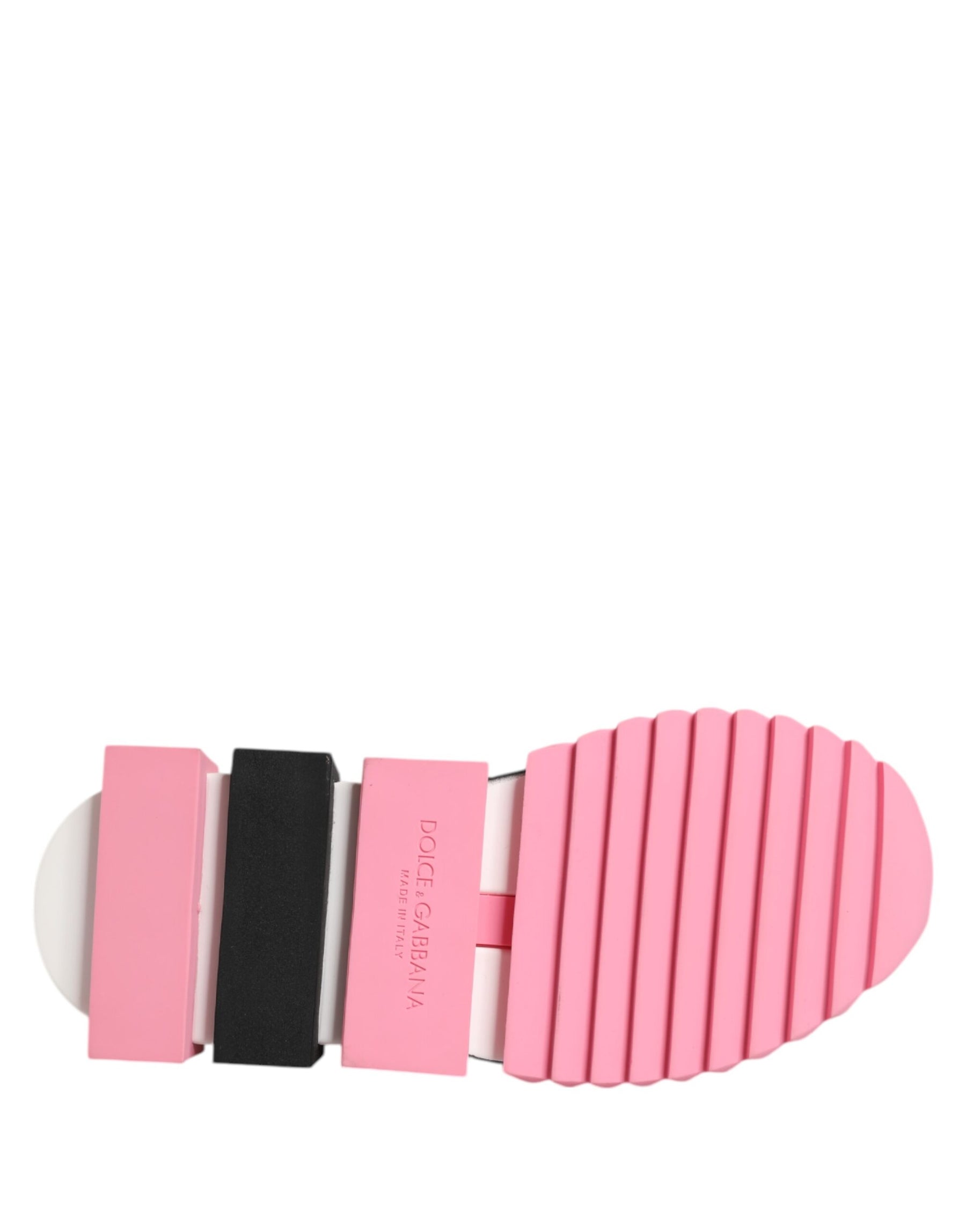 Dolce & Gabbana White Rose Print Sorrento Sneakers Shoes | Regal Royce