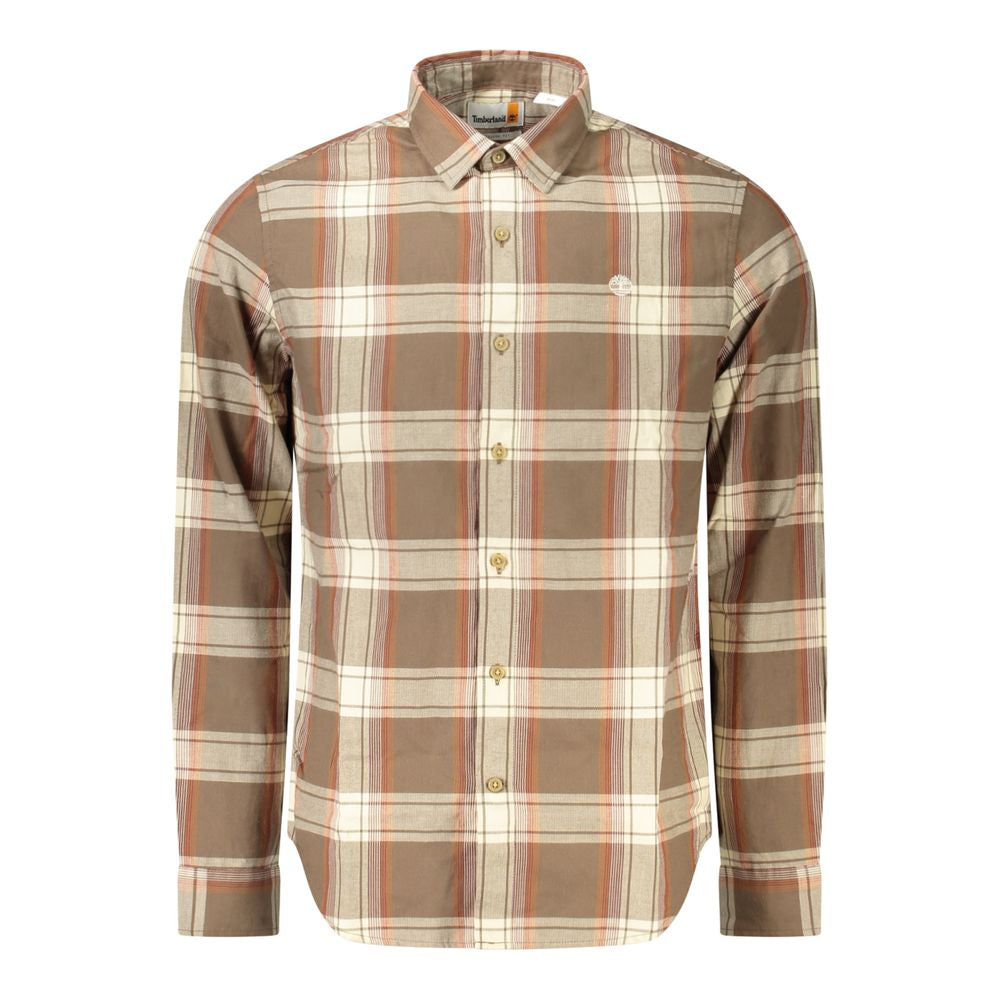 Timberland Brown Cotton Men Shirt | Regal Royce