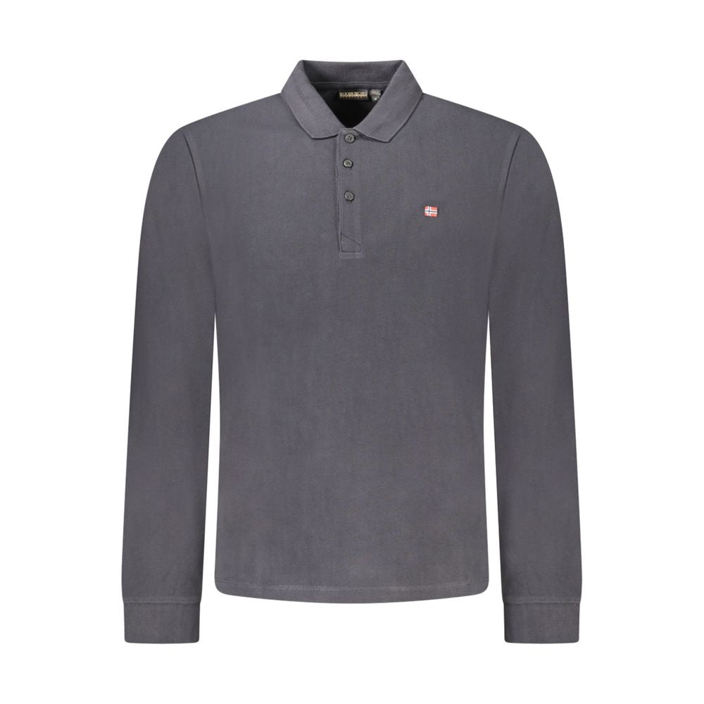 Napapijri Nero Cotton Men Polo Shirt | Regal Royce