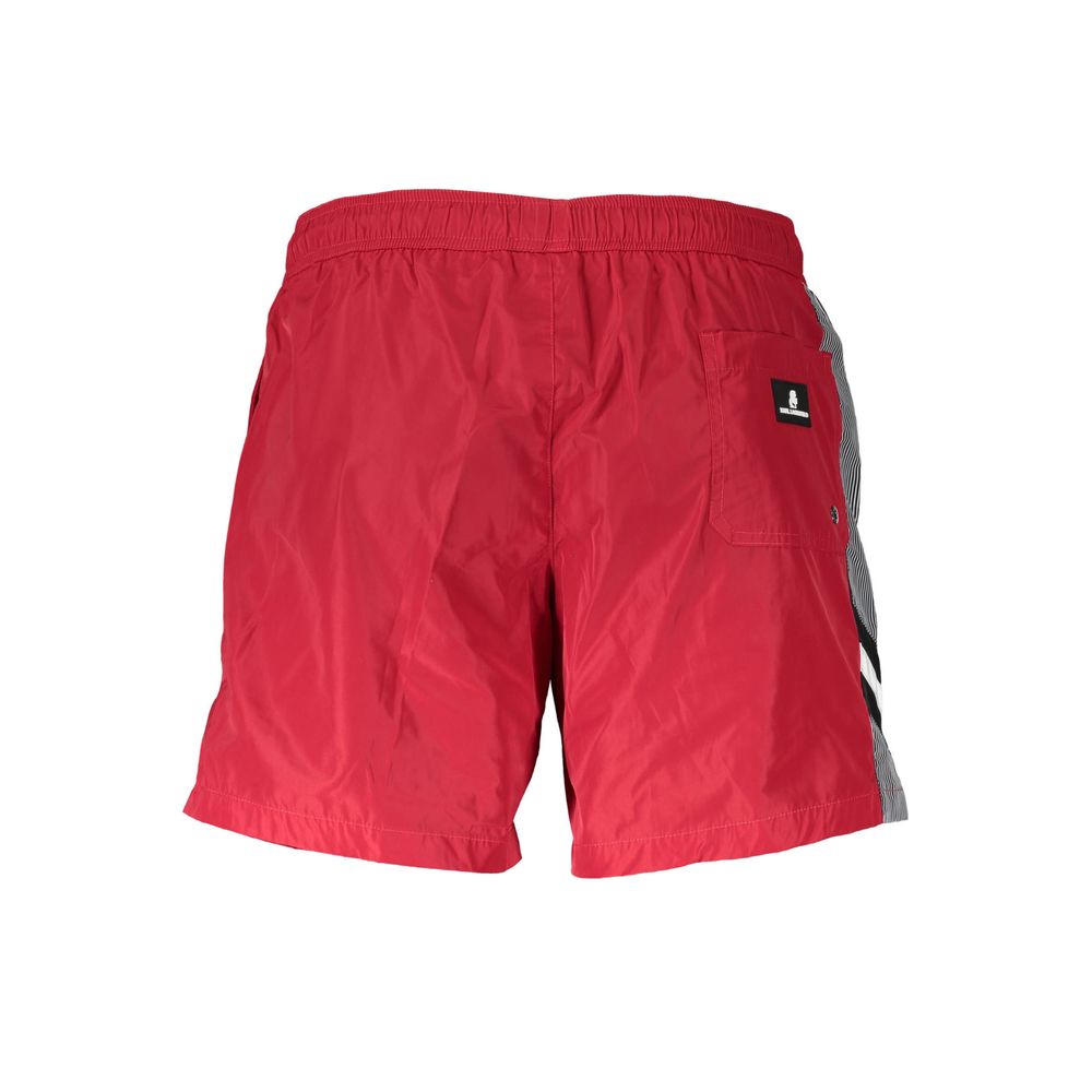 Karl Lagerfeld Rosso Polyester Men's Beachwear Boxer | Regal Royce