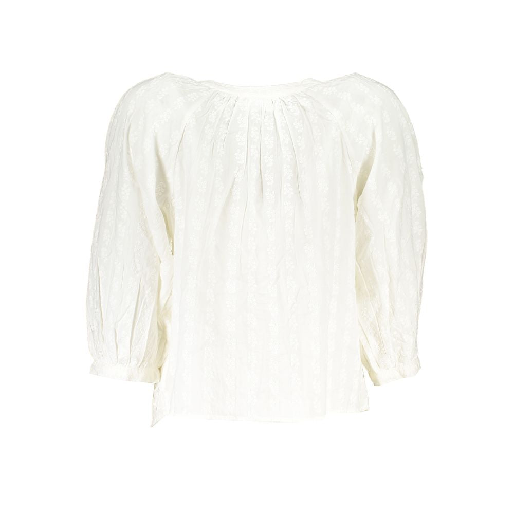 Desigual White Cotton Women Shirt | Regal Royce