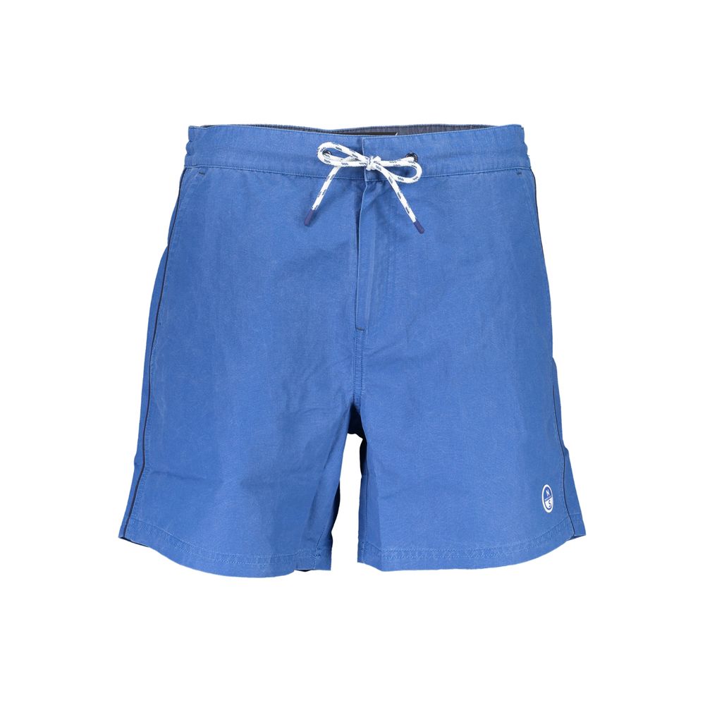 North Sails Blu Polyester Men's Swim Trunk | Regal Royce