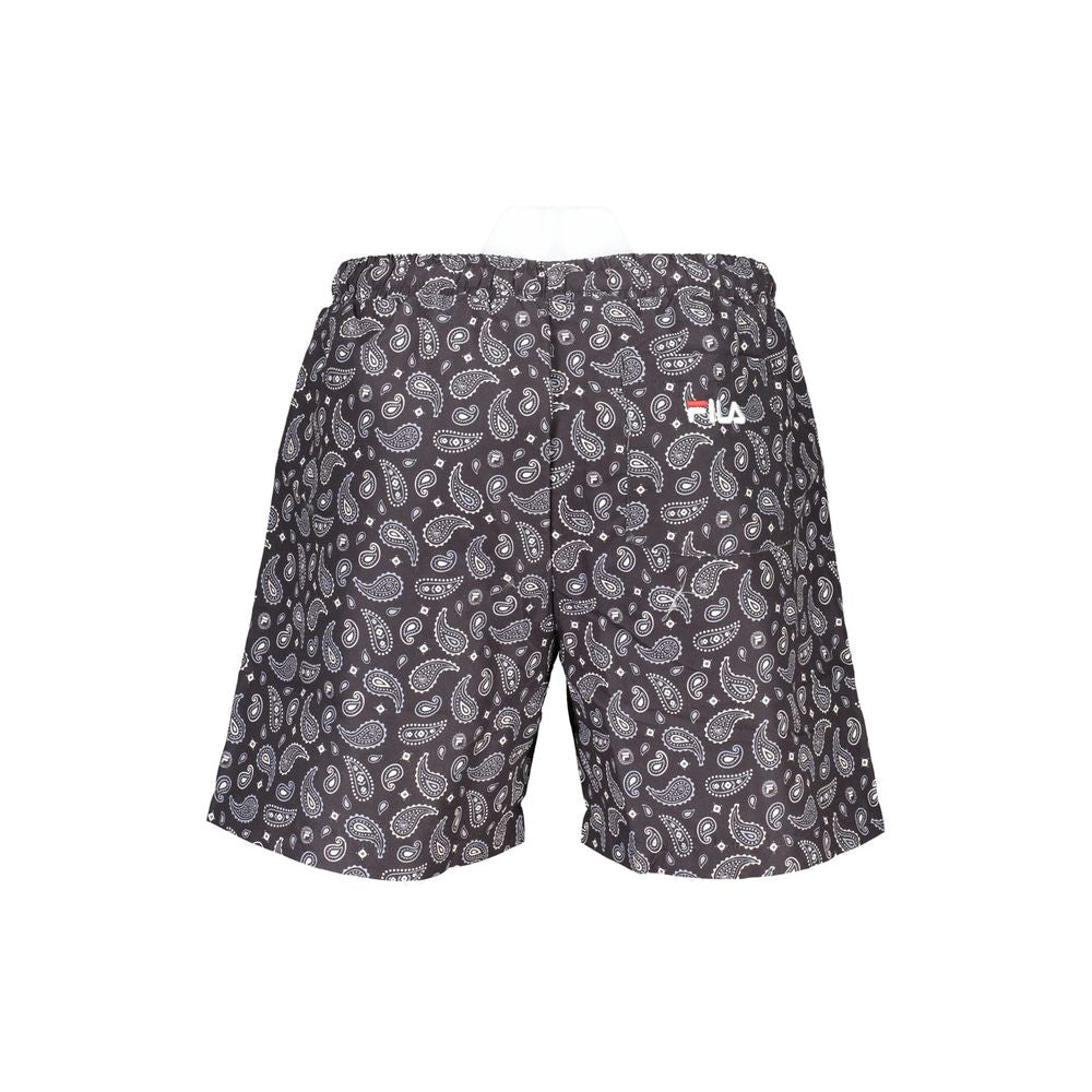 Fila Black Polyester Men's Swim Boxer | Regal Royce