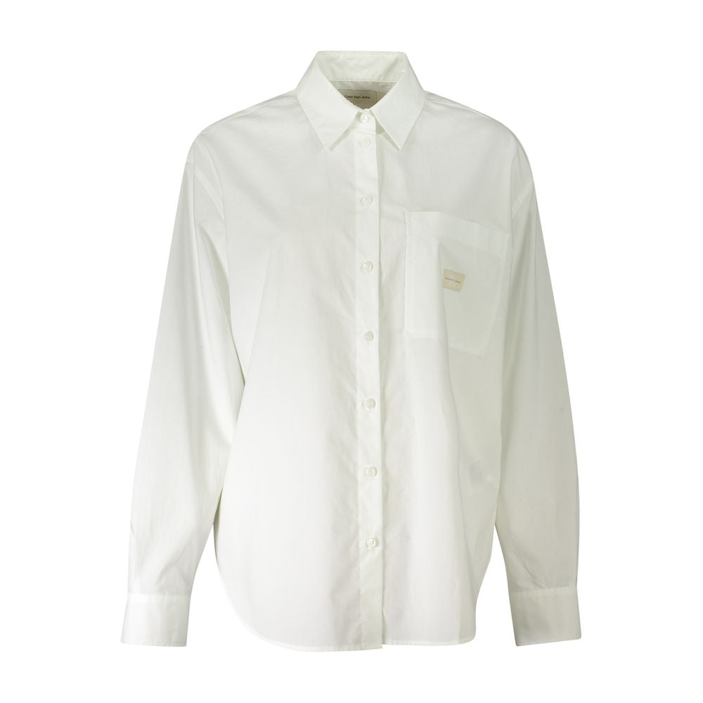 Calvin Klein Bianco Cotton Woman Shirt | Regal Royce