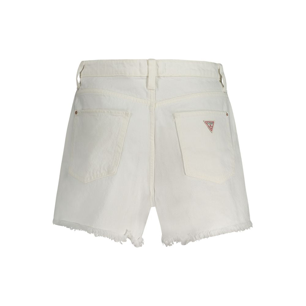 Guess Jeans White Cotton Women's Short | Regal Royce