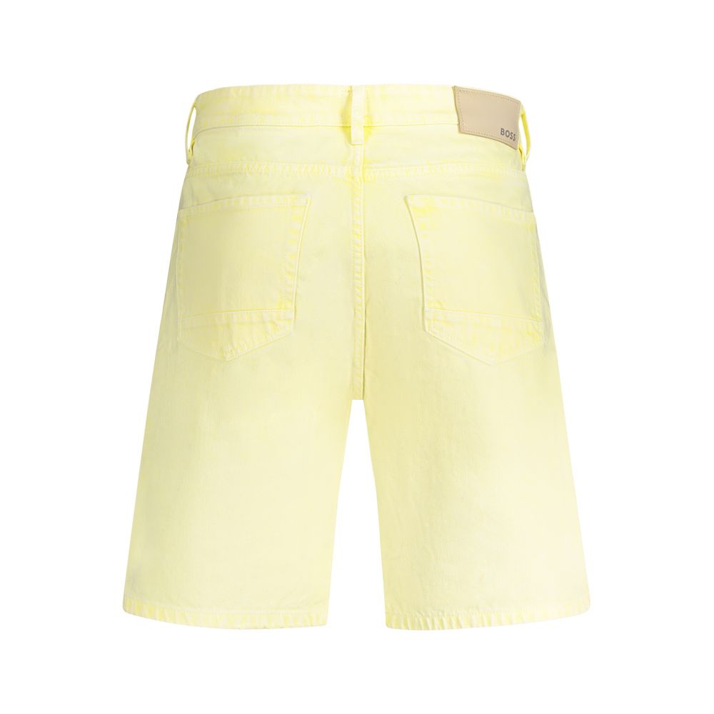 Hugo Boss Giallo Cotton Men Short | Regal Royce