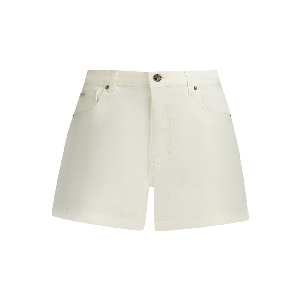 Guess Jeans Bianco Cotton Women Short | Regal Royce
