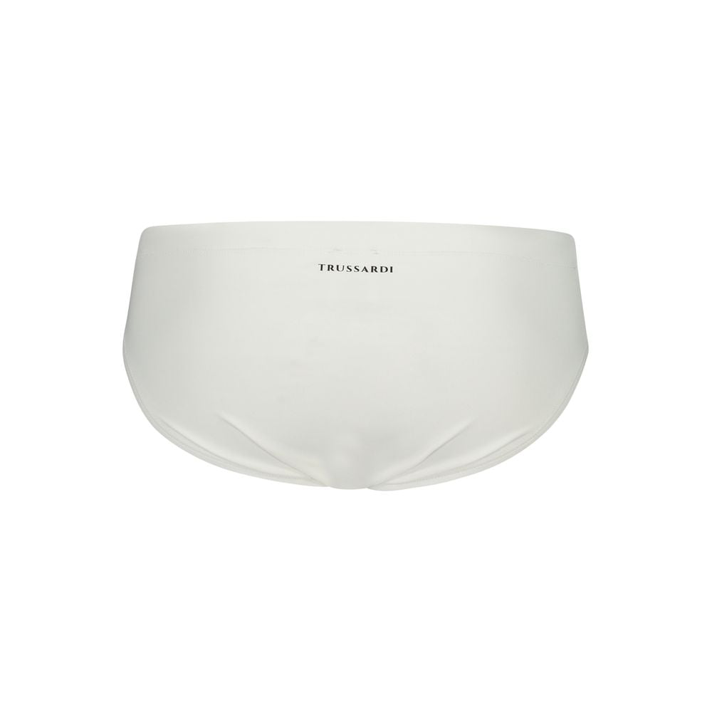 Trussardi White Elastane Swimwear