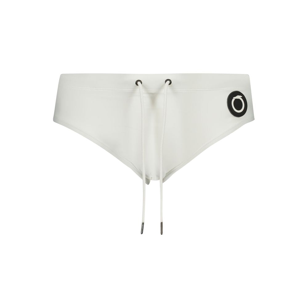 Trussardi White Poliammide Men's Swim Briefs | Regal Royce
