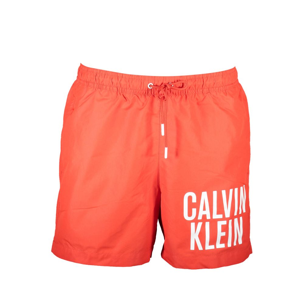 Calvin Klein Rosso Polyester Men's Swim Boxer | Regal Royce