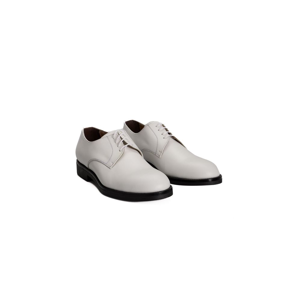Roberto Pepe Luxury White Leather Men Shoe | Regal Royce