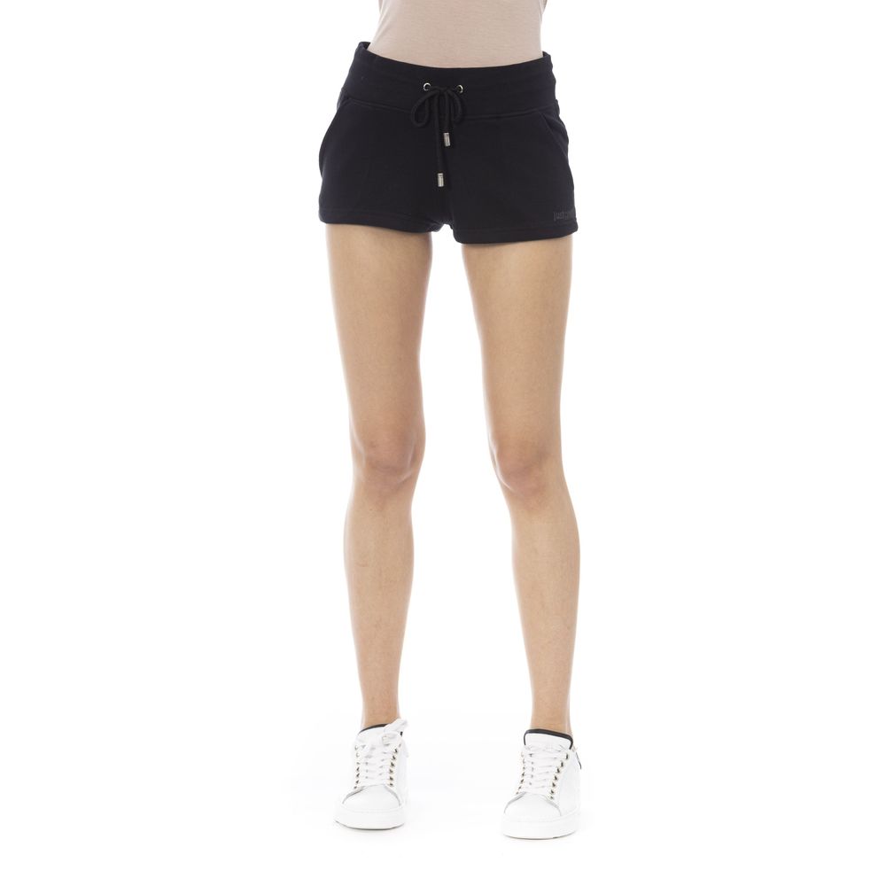 Just Cavalli Black Cotton Women Short Shorts