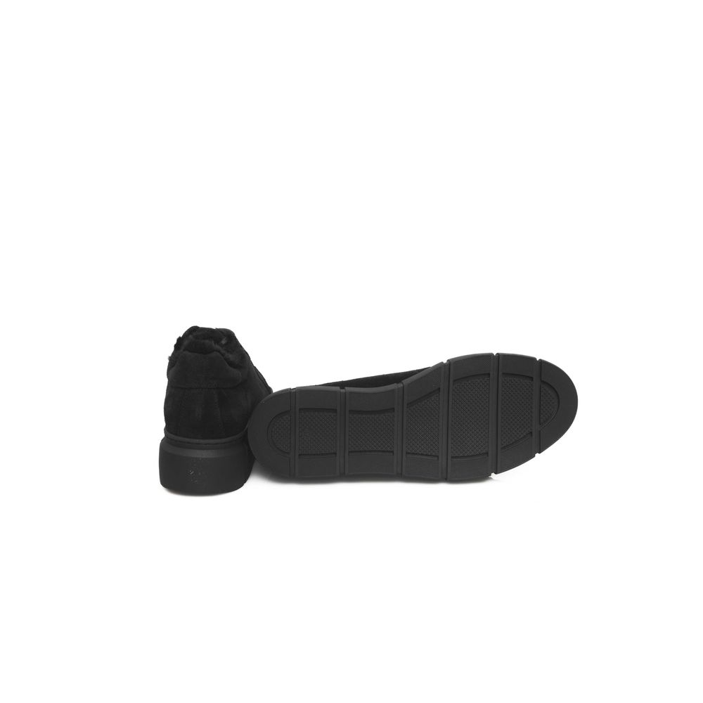 Cerruti 1881 Black Calfskin Women Platform Sneaker | Regal Royce