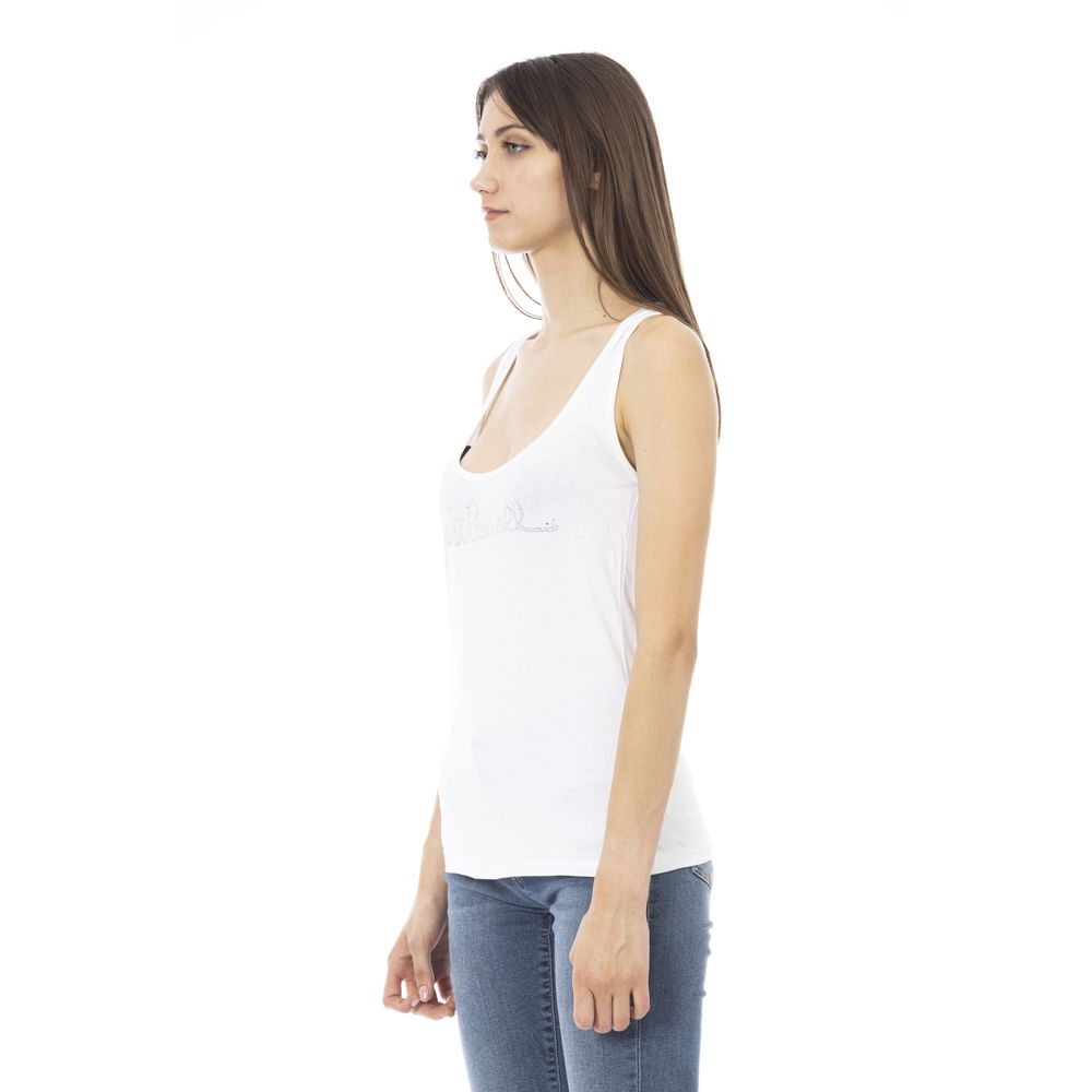 Just Cavalli White Viscose Women Top | Regal Royce