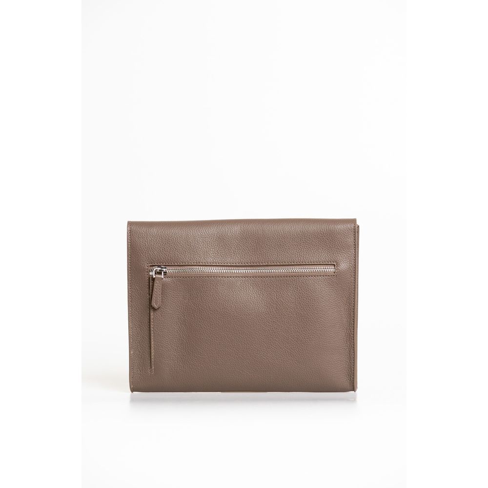 Trussardi Brown Polyester Men Clutch | Regal Royce