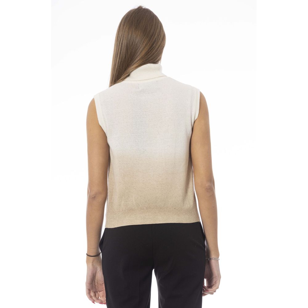 Baldinini Trend White Wool Women Sweater | Regal Royce