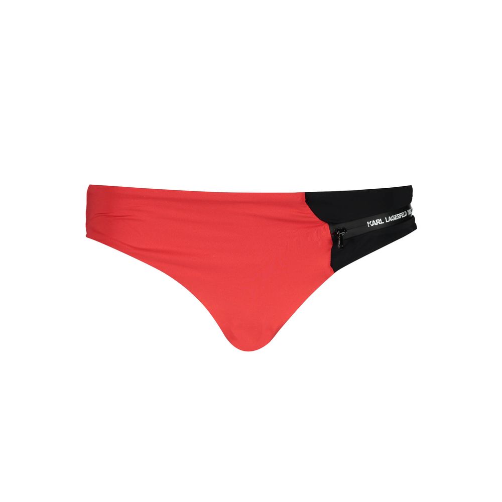 Karl Lagerfeld Rosso Poliammide Women Swim Brief | Regal Royce