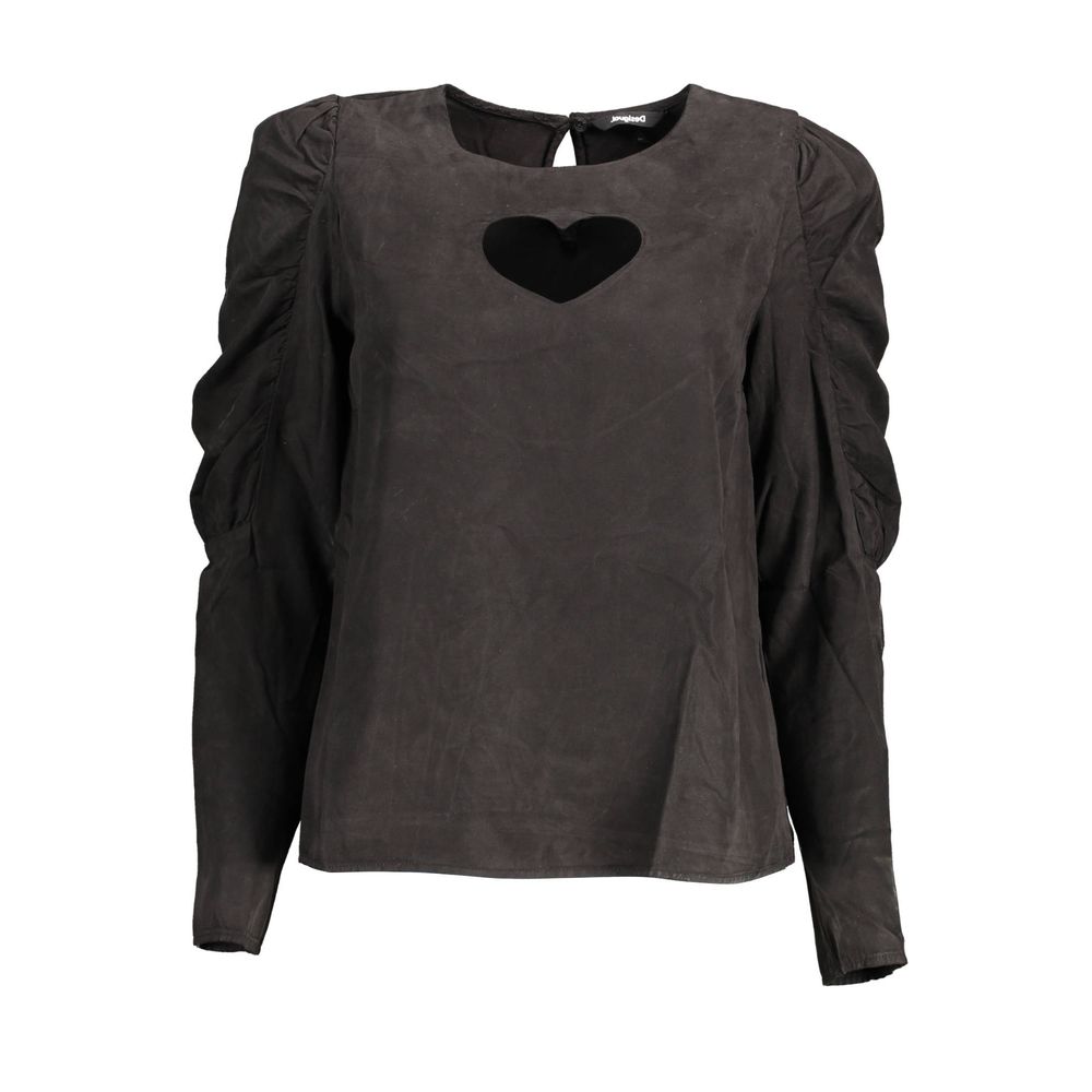 Desigual Black Lyocell Women Shirt | Regal Royce