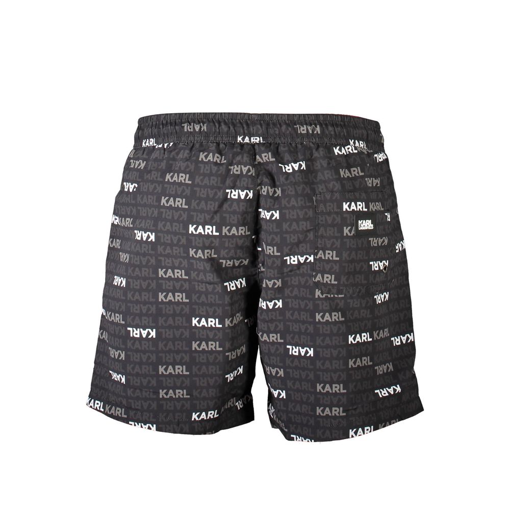 Karl Lagerfeld Nero Polyester Men's Swim Boxer | Regal Royce
