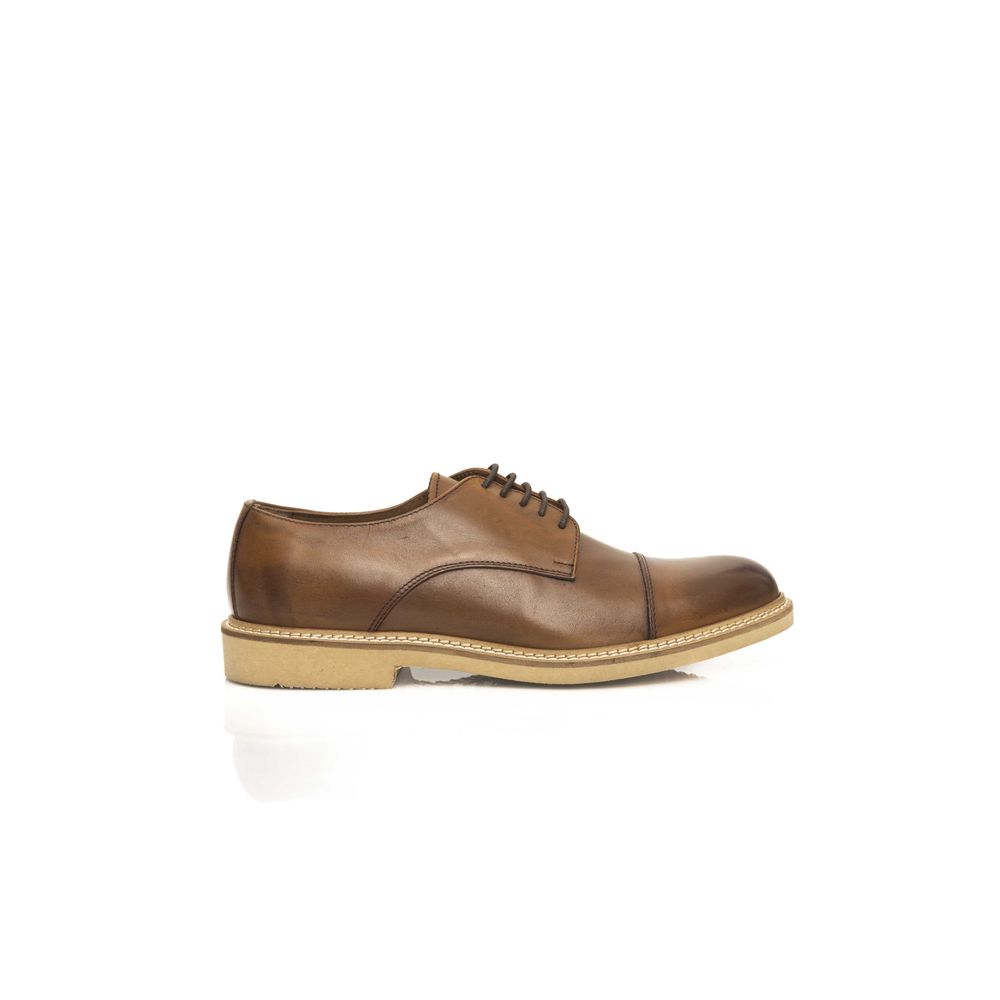 Cerruti 1881 Brown Calfskin Men Derby Shoe | Regal Royce