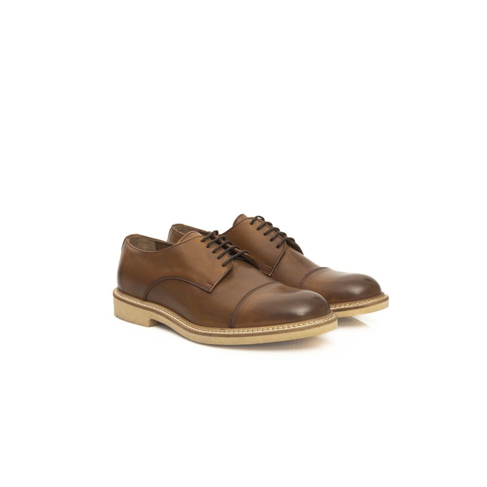 Cerruti 1881 Brown Calfskin Men Derby Shoe | Regal Royce