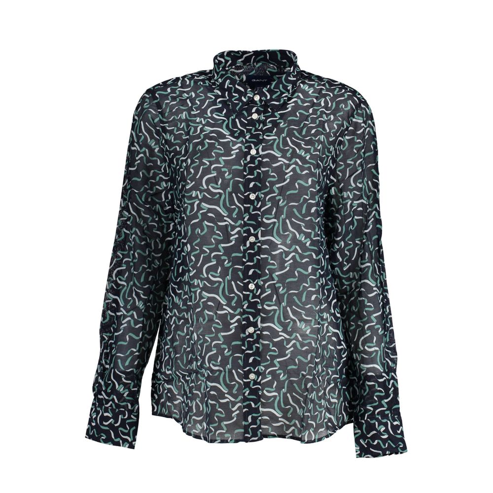 Gant Blue Cotton Women Shirt | Regal Royce