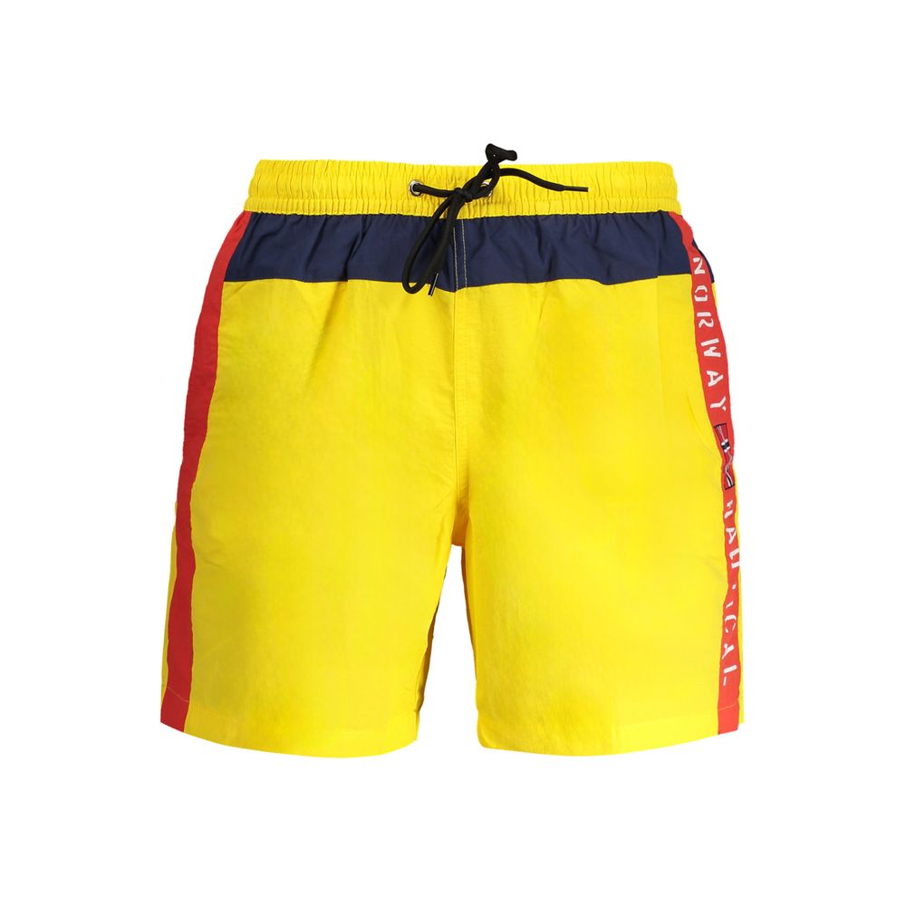 Norway 1963 Giallo Polyester Men's Swim Boxer | Regal Royce