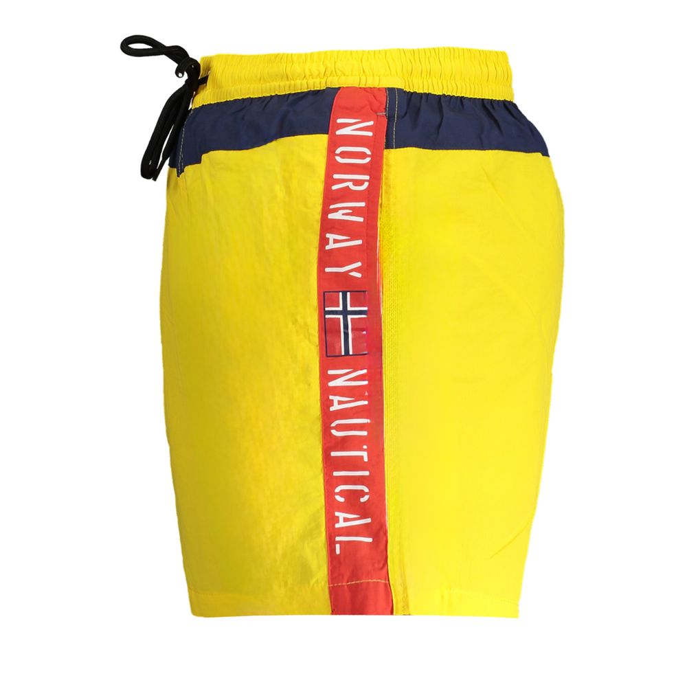 Norway 1963 Giallo Polyester Men's Swim Boxer | Regal Royce
