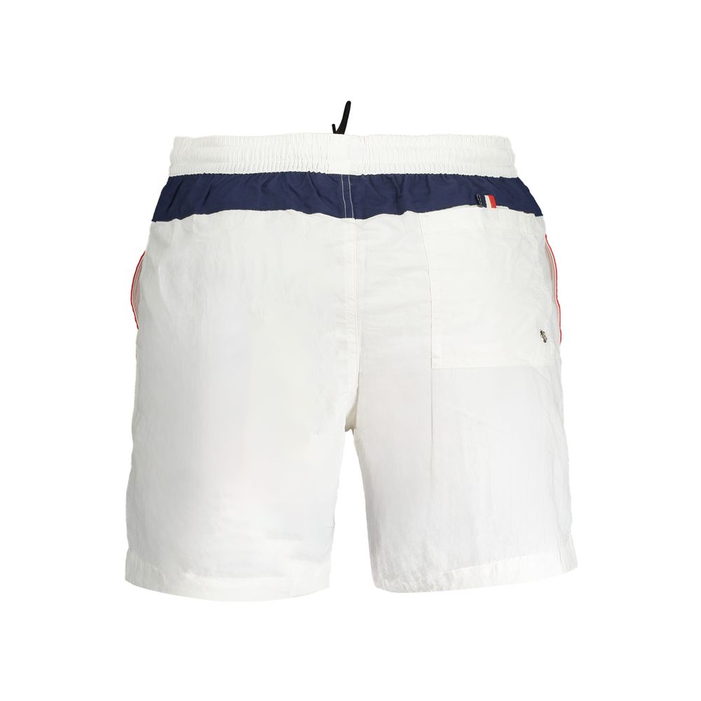 Norway 1963 White Polyester Men's Swim Boxer | Regal Royce