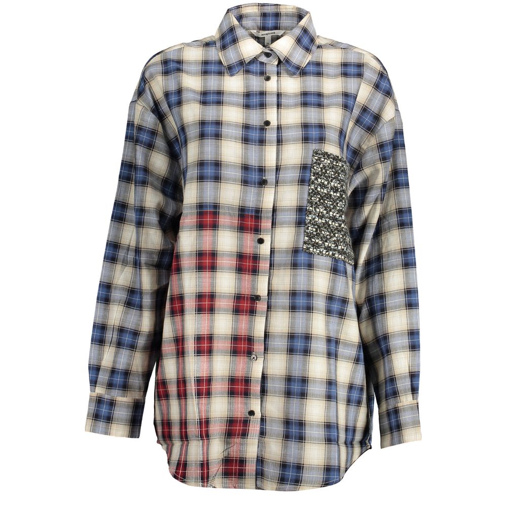 Desigual Blue Cotton Women Shirt | Regal Royce