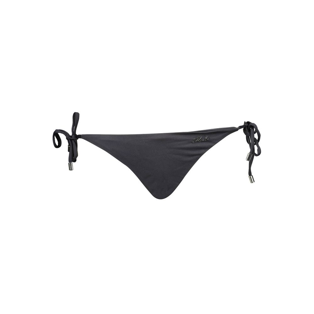 Karl Lagerfeld Black Polyamide Women Swim Briefs | Regal Royce