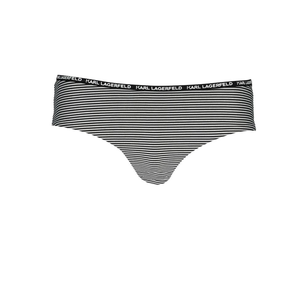 Karl Lagerfeld Black Polyamide Women's Swim Briefs | Regal Royce