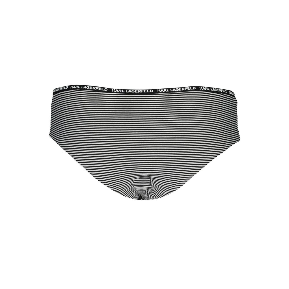Karl Lagerfeld Black Polyamide Women's Swim Briefs | Regal Royce