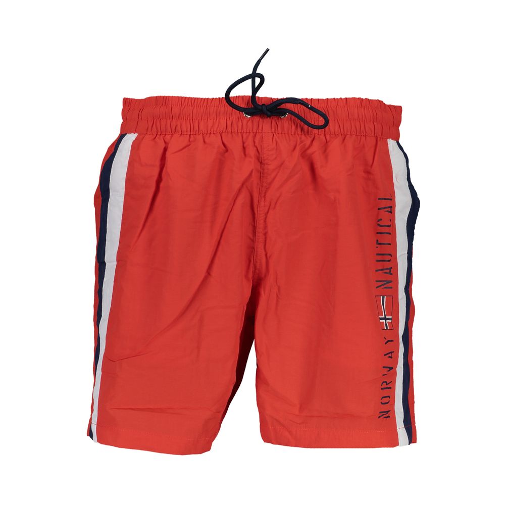 Norway 1963 Rosso Poliamide Men Swim Boxer | Regal Royce