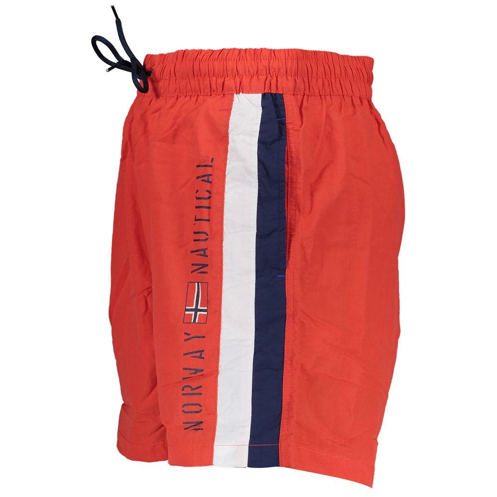 Norway 1963 Rosso Poliamide Men Swim Boxer | Regal Royce