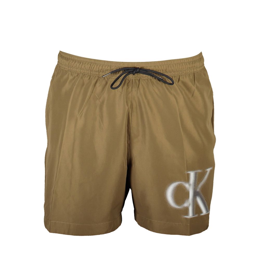 Calvin Klein Marrone Polyester Men's Swim Boxer | Regal Royce