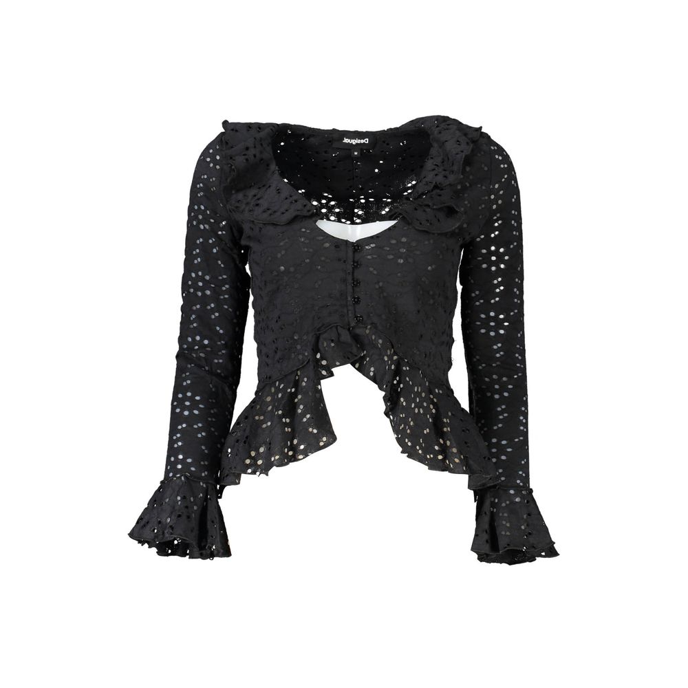 Desigual Nero Poliammide Donna Blouse | Regal Royce