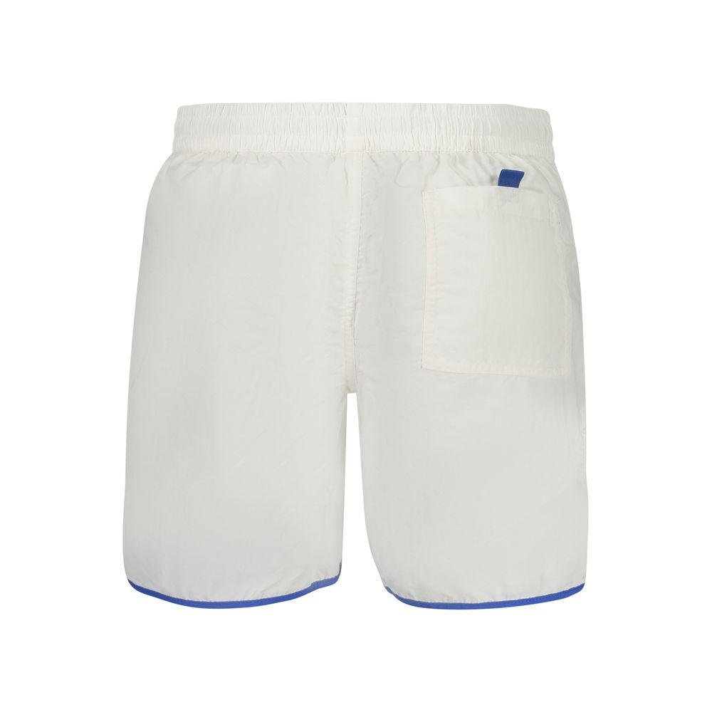 Norway 1963 Bianco Poliammide Men's Swim Boxer | Regal Royce