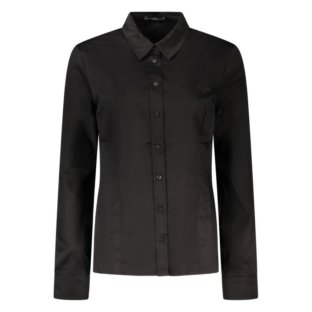 Guess Jeans Black Cotton Women's Shirt | Regal Royce