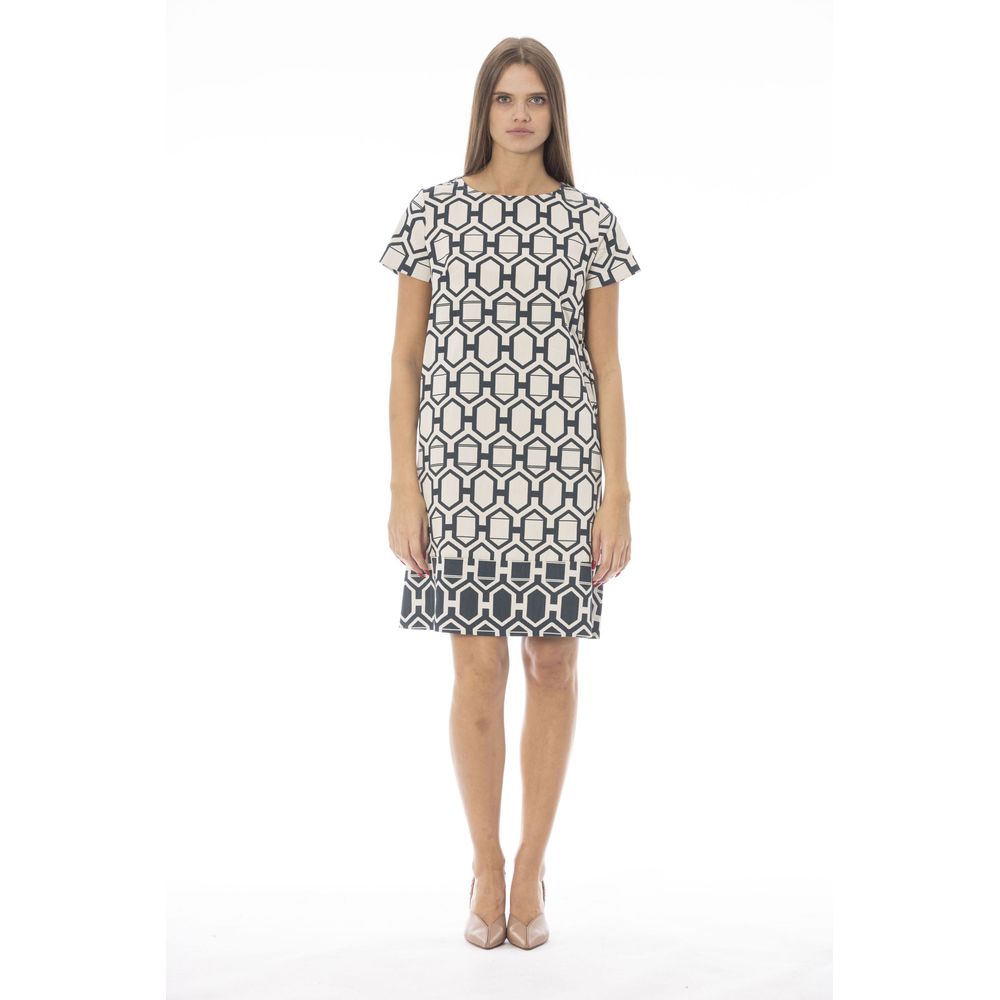 Baldinini Trend White Cotton Women Dress | Regal Royce
