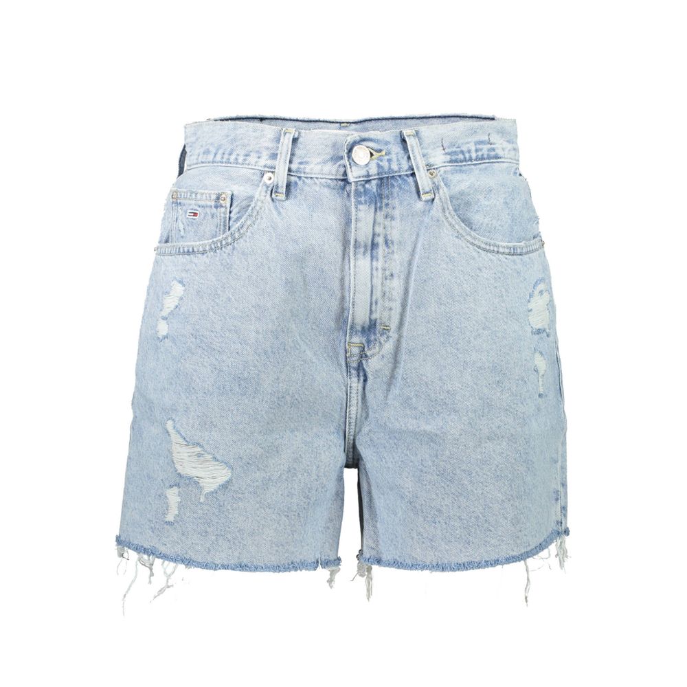 Tommy Hilfiger Azzurro Cotton Women Short | Regal Royce