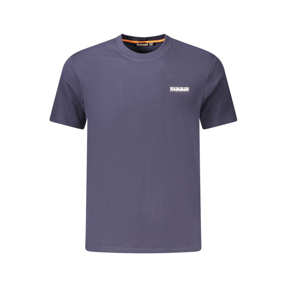 Napapijri Blue Cotton Men T-Shirt | Regal Royce