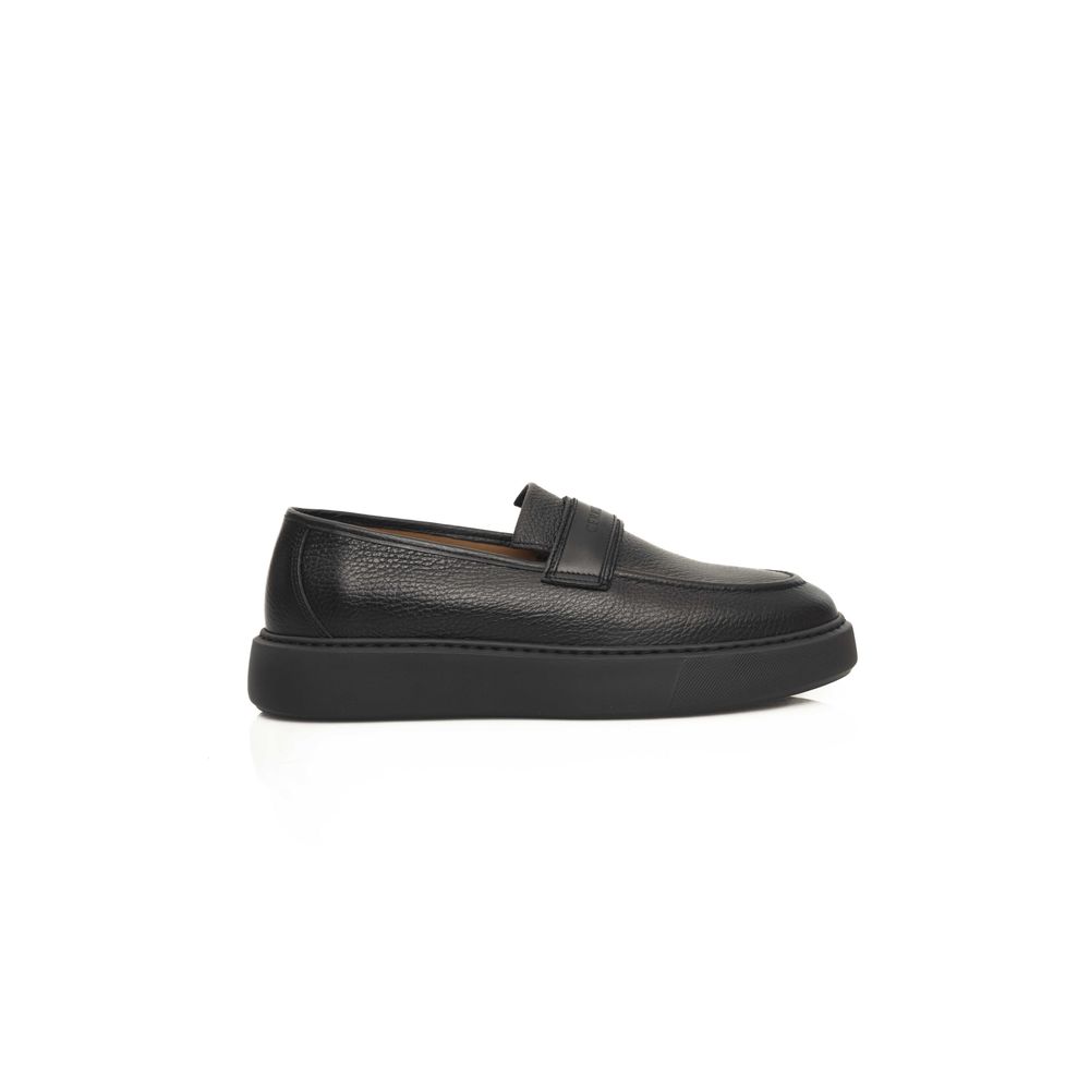 Cerruti 1881 Black Leather Men Loafer | Regal Royce